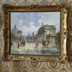 Reichstag und Brandenburger Tor Horst Miesler Ölgemälde