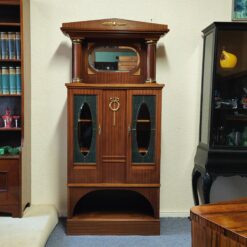 Klassizistisches Vertiko Säulen Mahagoni 1900 antik Jugendstil Empire Schrank