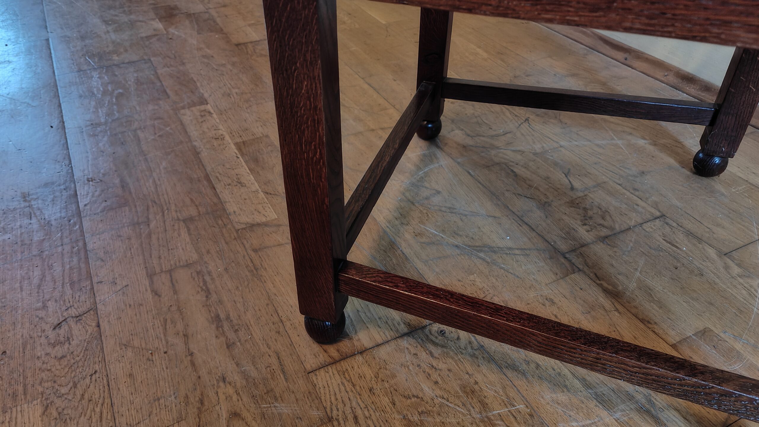 Armlehnsessel Eiche um 1900 – Chinoiserie - Nr.99 – Bild 6