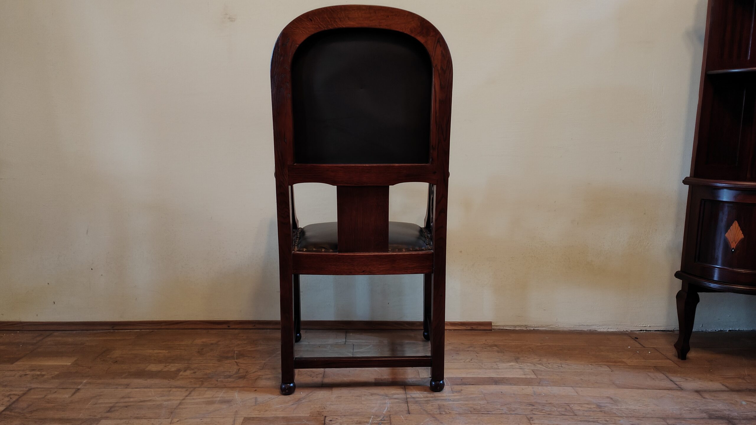 Armlehnsessel Eiche um 1900 – Chinoiserie - Nr.99 – Bild 5