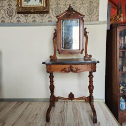 Frisiertisch Schminktisch Psyche antik Nussbaum um 1870