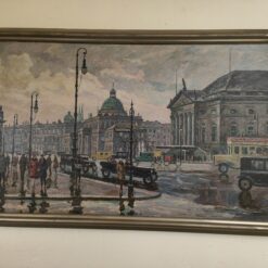 Monumentales Gemälde Unter den Linden Berlin Waldemar Sewohl (1887- 1967) 152 cm