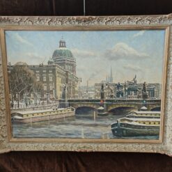 Berliner Schloß Waldemar Sewohl (1887- 1967) Ölgemälde Stadtschloß Spree