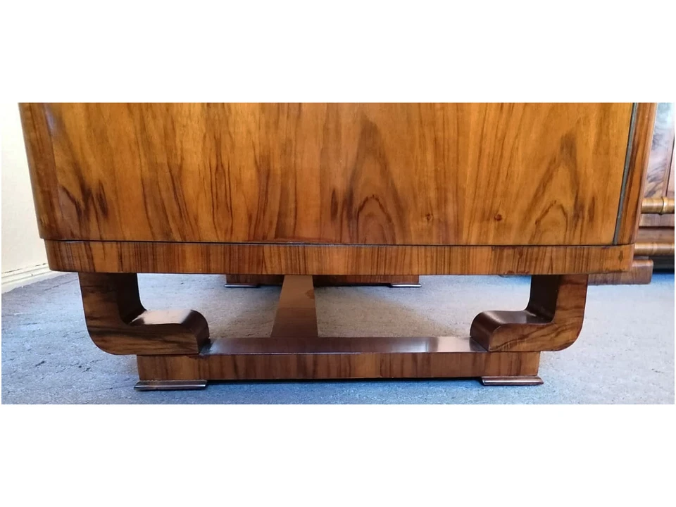 Art Déco Schreibtisch Nussbaum 20er Jahre – Bild 7