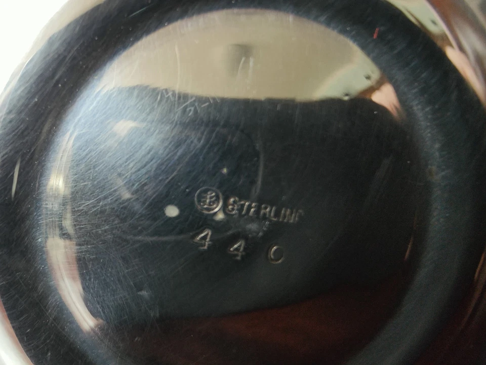 Paar Englische Silberleuchter 925er Sterling Silber Kerzenleuchter antik – Bild 8