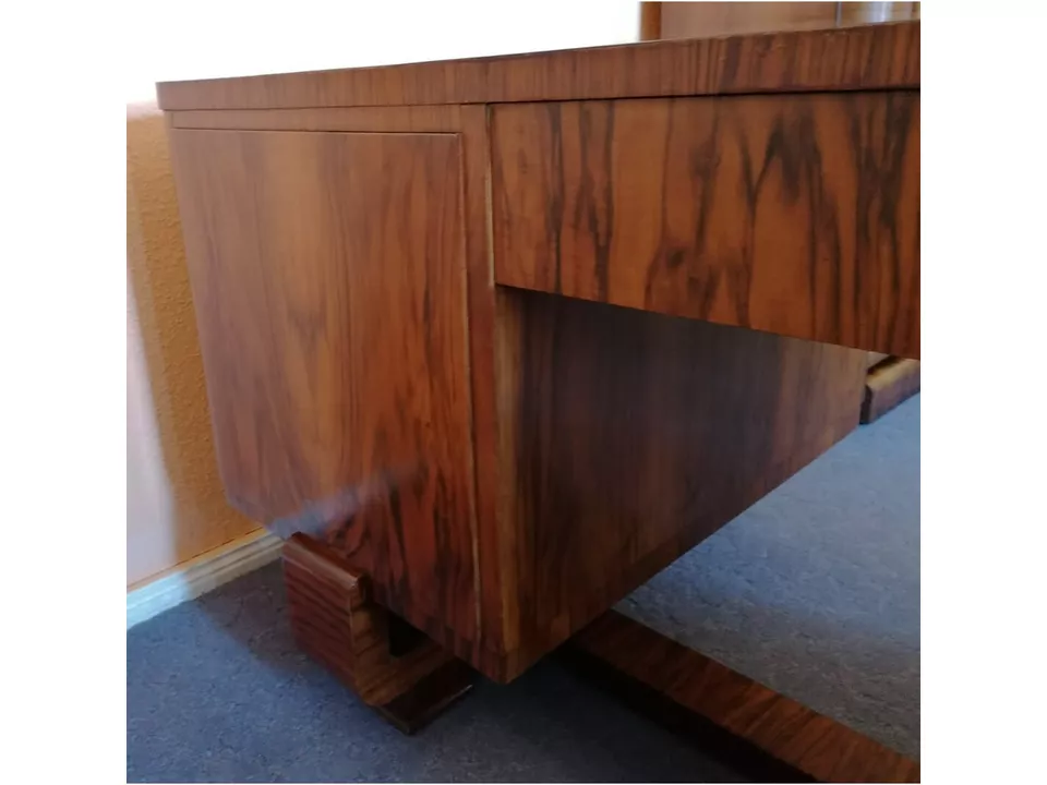 Art Déco Schreibtisch Nussbaum 20er Jahre – Bild 4