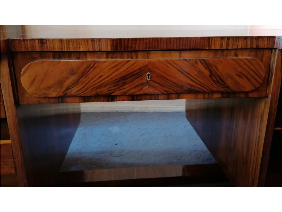 Art Déco Schreibtisch Nussbaum 20er Jahre – Bild 2