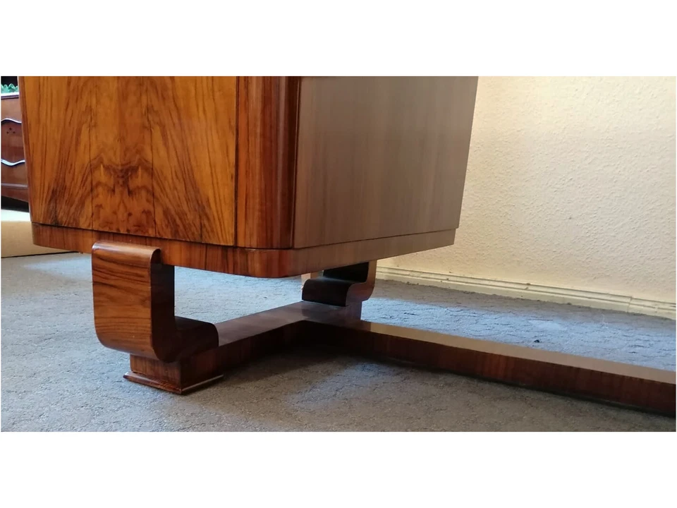 Art Déco Schreibtisch Nussbaum 20er Jahre – Bild 11