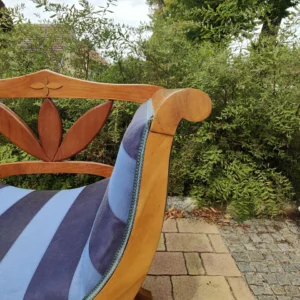Biedermeier Gondel Stuhl Kirschbaum Scherenstuhl