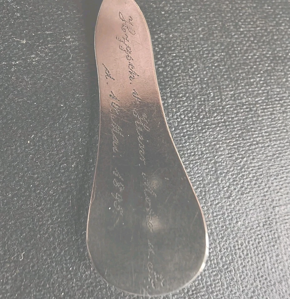 4 Silber Kaffee -/Tee- Löffel Handgraviert 1895 Set antik – Bild 10