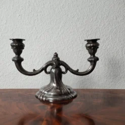 Wilhelm Binder Silber Leuchter Kerzenständer 835er Silber Barocke Form