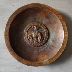 Bronze Teller nach Renaissance Motiv Philippus Praunbartt Hans Dauser 16. Jh