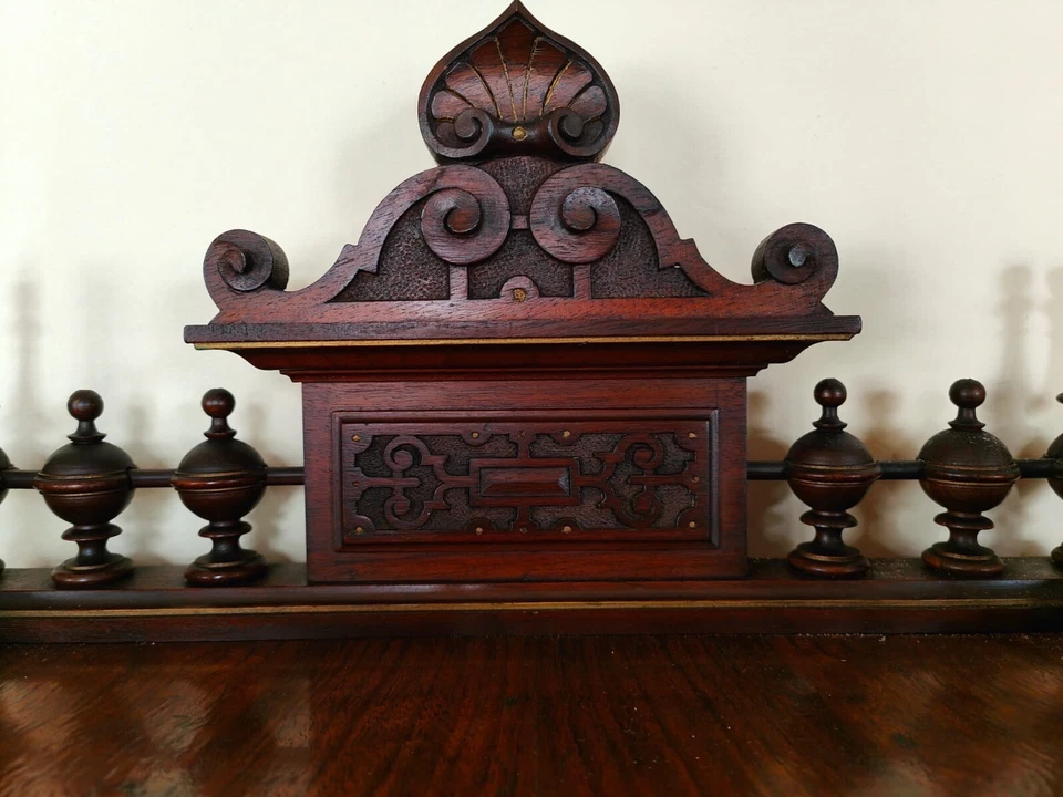 Gründerzeit Damensekretär Sekretär Schreibtisch in Nuss – Bild 11