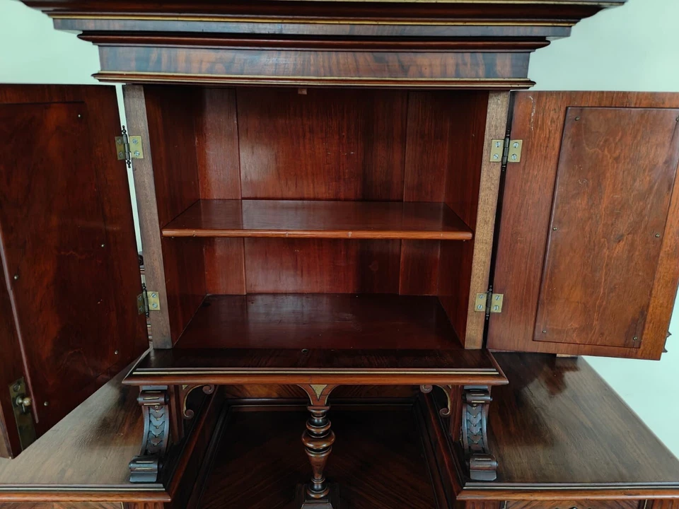 Gründerzeit Damensekretär Sekretär Schreibtisch in Nuss – Bild 12